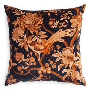 Liberty London Elysian paradise square velvet cushion